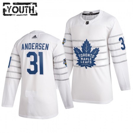 Toronto Maple Leafs Frederik Andersen 31 Wit Adidas 2020 NHL All-Star Authentic Shirt - Kinderen